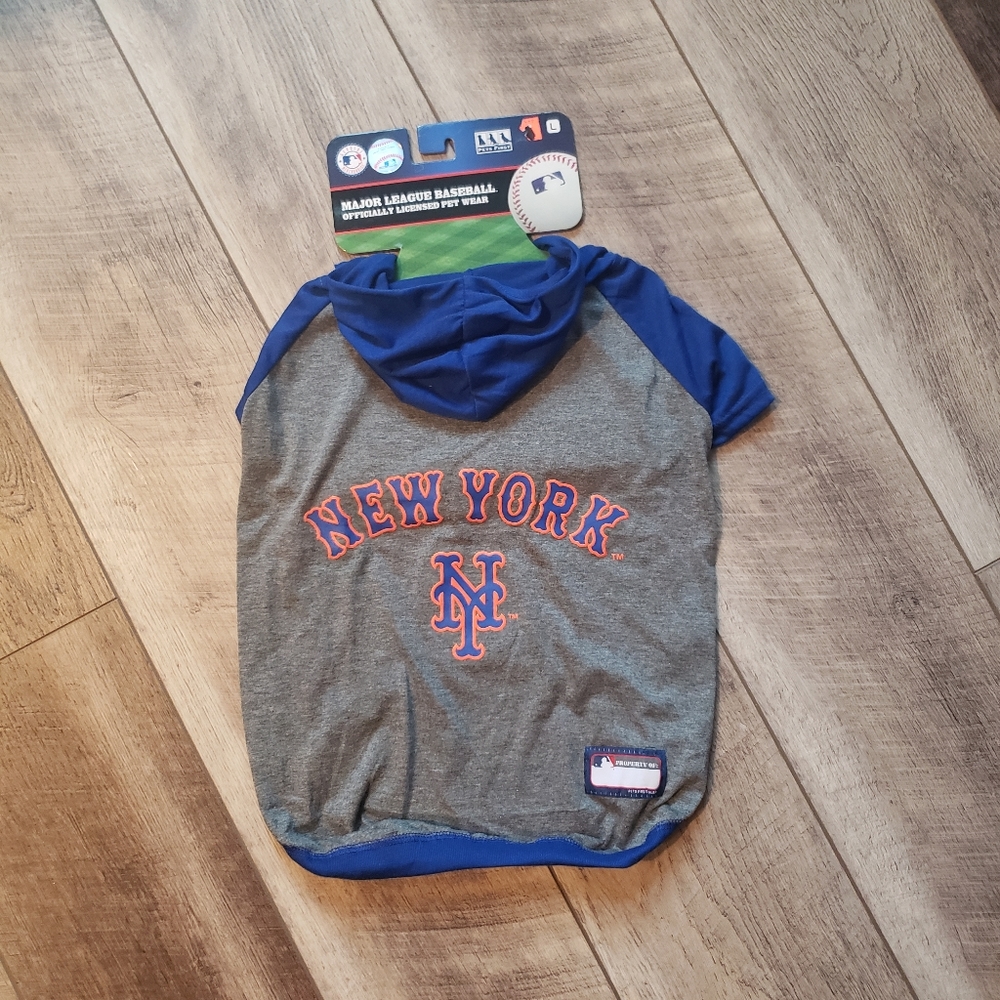 Doggie nwt ny mets hoodie shirt size large - Picture 1 of 6